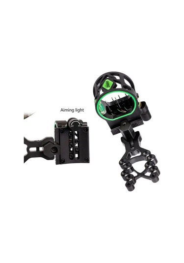 Bileşik Yay 5 İğneli Görüş Alüminyum Alaşımlı Işık Hedefleyen