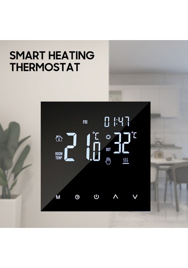 Ximistore9 Akıllı Programlanabilir Termostat - Wifi Destekli, Su & Gaz Kazanı Ve Yerden Isıtma Kontrolü 3a/16a