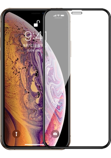 Iphone X Ekran Koruyucu 9D Tam Kaplayan Kavisli