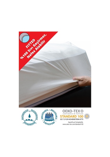 Eco Comfort Su Sıvı Geçirmez Yatak Koruyucu Alez (Fitted) 90x190 Beyaz