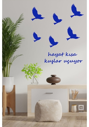 Kuşlar Uçuyor Dekoratif Duvar Sticker