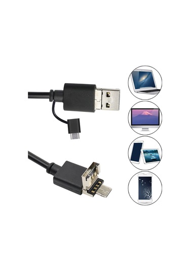 Lemestar 3 Lü Usb Endoskop: 20m 5.5mm Hd Kamera, 720p, Ip67 Su Geçirmez, Otomotiv Ve Endüstriyel İnceleme İçin Pratik Çözüm