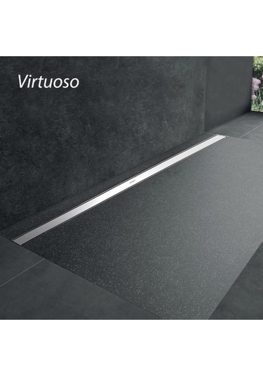 Hüppe Virtuoso Duş Kanalı 40 Cm Mat 48 Lt Yandan Sifon