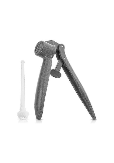 Walkbee Alüminyum Sarımsak Ezici Seti Temizleme Aleti Dahil Siyah