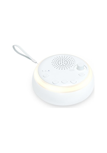 Bebekler Ve Yetişkinler İçin 16 Sesli Usb Şarjlı Mini Beyaz Gürültü Makinesi - Gece Lambalı Beyaz Beyaz