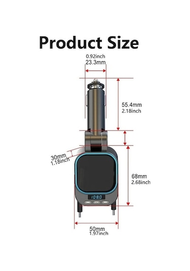 Wondernest 2025 Yükseltmesi Vr Verici Robot Mp3 Çalar Bluetooth Araba 96w 5.3 Model: Wu