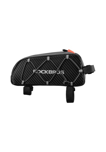 Jeemson Bisiklet Ön Çerçeve Çantası - Su Geçirmez, Dayanıklı, 1l Kapasiteli Siyah