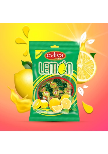 Evliya Şekerleme Limon Aromalı Şeker 350 G