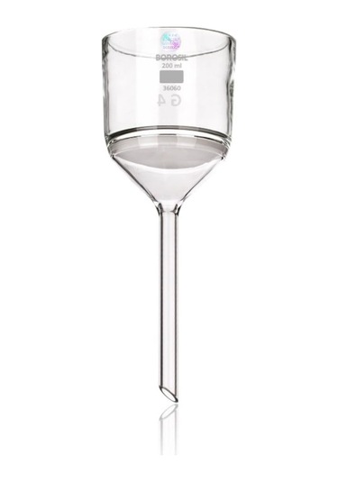 Cam Buhner Hunisi 200 Ml Porozite 1 - Nuçe Hunisi - Sinterlenmiş