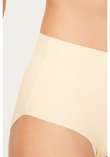 Yüksek Bel Basic Lazer Kesim Bikini Külot 5'li Paket Çok Renkli 6