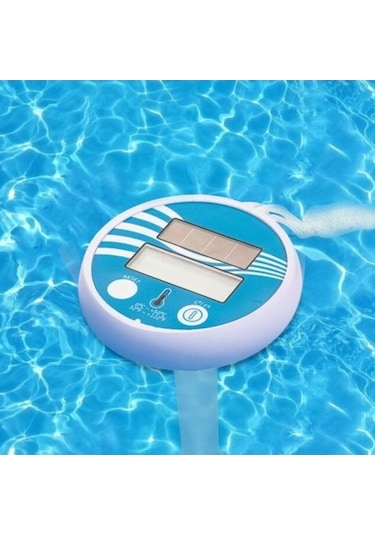 Novahub Yüzen Güneş Enerjili Termometre, Havuz Ve Küvet Sıcaklık Ölçer, Dijital, Su Geçirmez