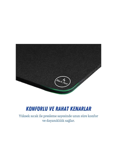 Black Deer Siyah 70x30 Large Boy Professional Gaming Ofis Mouse Pad Kaydırmaz Mouse Pad