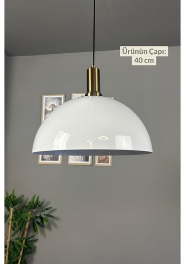 Linate Beyaz Eskitme Fener Başlık Avize Tekli Sarkıt Salon Kuaför Dekoratif Aydınlatma Beyaz