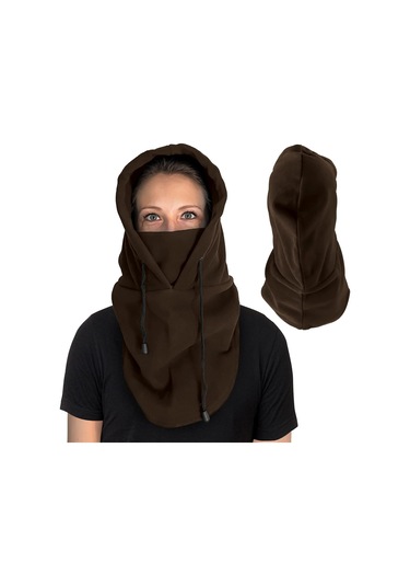 Erkek Kış Şapkası, Kahverengi Maske, Balaklava, Açık Hava Sporları Diğer