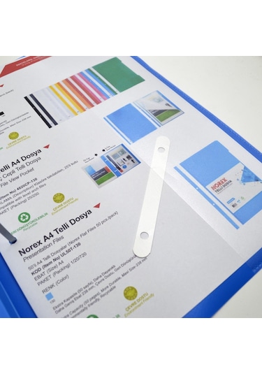 Noki Hd Telli Dosya Mavi 3'lü Hd Poşet Dosya 10'lu Ve Hd 1-5 Rakam Ayraç