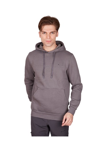 Alpinist Stream Erkek Kapşonlu Sweatshirt Antrasit