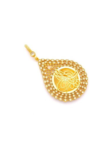 Altın Kaplama Tuğralı Kolye Ucu Tgr-721 Altın