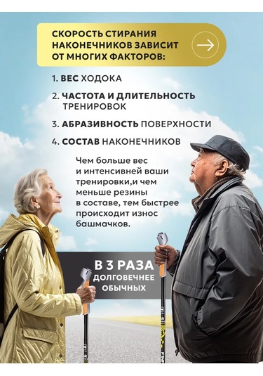 Vınson.pro Nordic Yürüyüş Sopaları İçin Uçlar 4 Adet Pad Premium 281798581 Siyah