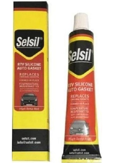 Selsil Rtv Silicone Auto Gasket Kırmızı Conta 50Ml
