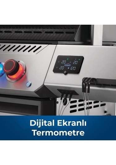 Napoleon Prestige 500 Connected Rsib Gazlı Mangal Gri