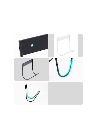 Cbtx Su Hortumu Askısı Bahçe Duvara Monte Hortum Tutucu Kanca Su Borusu Depolama Rafı Beyaz