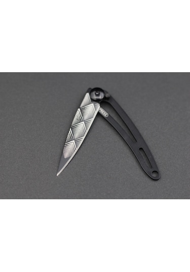 Deejo Kamp 15g, Pocket Knife, Black Naked, Art Deco, Cable Dee103 Gri