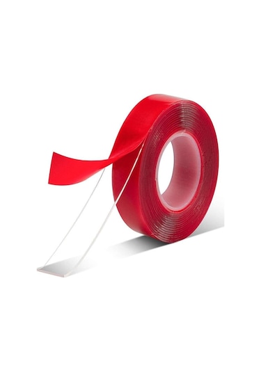 3/5/8/10/12/15/20/30/35mm Çift Taraflı Yapışkan Bant Akrilik Şeffaf Hiçbir Iz Etiket Led Şerit Araba Sabit Tablet Sabit 50m-0.2mmx4mm