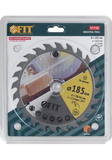 Fıt Fınch Industrıal Tools Fıt Ahşap Testere Bıçağı 185 X 20/16 Mm 24t 169478548