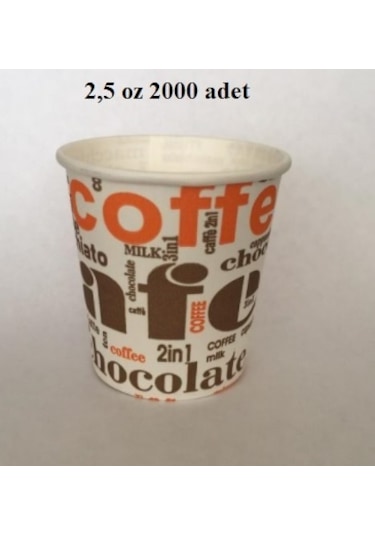 2.5 Oz (65 Ml) Karton Bardak 2000 Adet 1 Koli