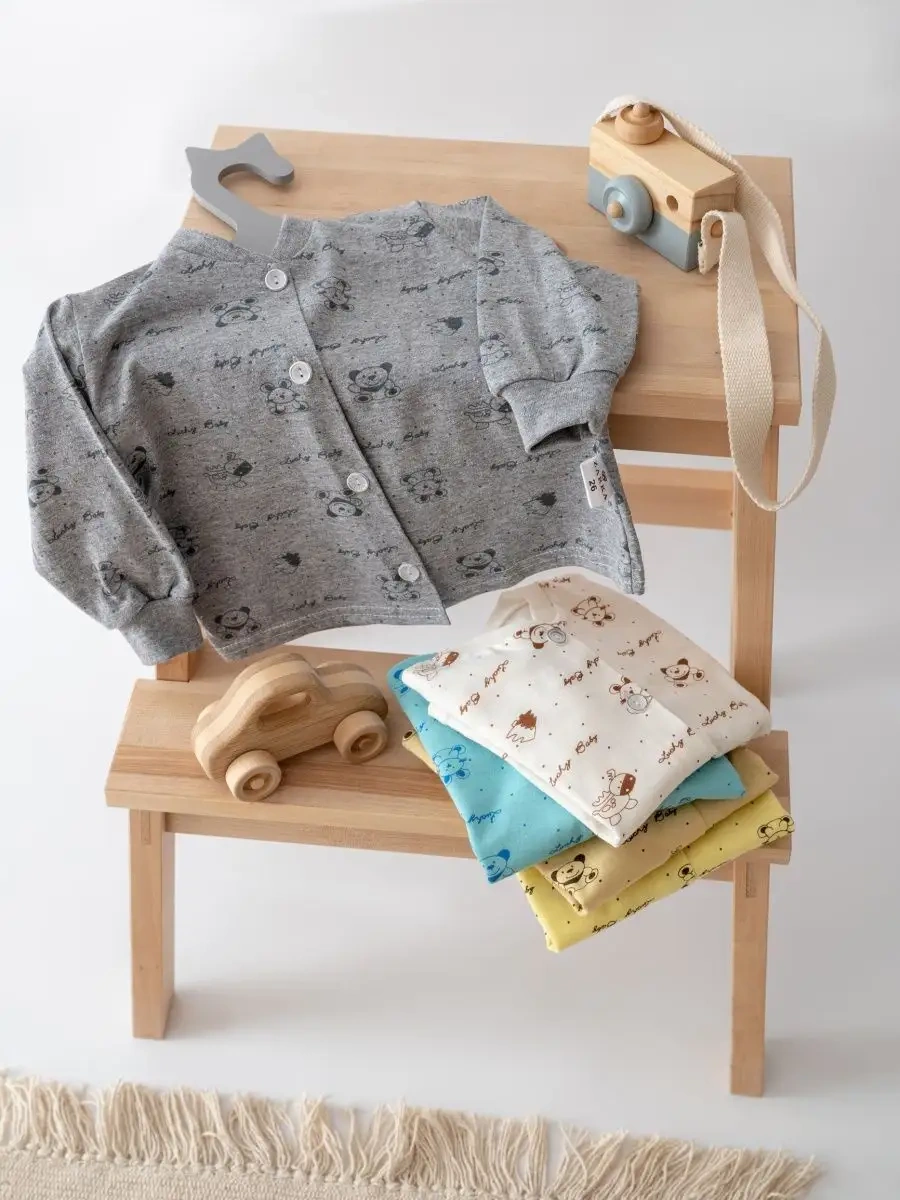 Jendoni Kids Yeni Doğanlar İçin 5 Parça Bluz Seti 99137791 Gri