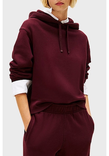 Tommy Hilfiger Bayan Sweat Ww0ww46127 Xıh Bordo Bordo