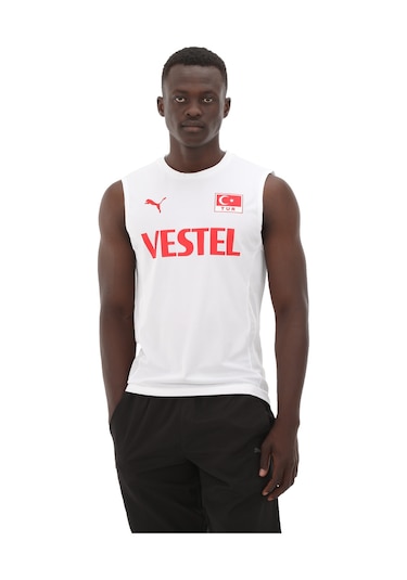 Puma Men Volleyball Jersey Erkek Forma Beyaz 706431-01 Beyaz