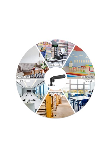 Geeksen Ntsc Sistemi 1080p 2mp Cctv Kamera - 3.6mm Lensli Mini Güvenlik Kamerası, Montaj Braketi İle Analoj Dvr Uyumlu