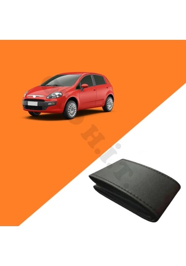 Fiat Punto Kemikli Direksiyon Uyumlu Deri Direksiyon Kılıfı Kaliteli Dikmeli Siyah