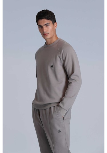 Lufian Erkek Grant Sweatshirt 112030154 Vizon Vizon