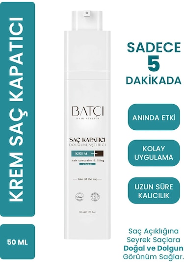 Batçı Hair Atelier Saç Kapatıcı Dolgunlaştırıcı Sıvı Krem 50 ML