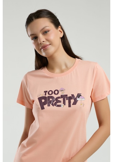 Rolypoly Kadın Turuncu Pijama Takımı Rp3585-s-v1 Turuncu