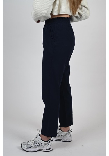 Lemajh Beli Lastikli Pantolon Lacivert-lacivert Lacivert