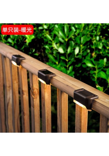 Mufunye Şeffaf Kapak Güneş Enerjili Gece Lambası Korkuluk Çit Lambası Açık Bahçe Merdiven Merdiven Diğer