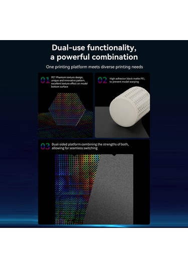 Geeroyoo Creality Ender Serisi İçin Pet+peı Kaplamalı Çift Taraflı Yazdırma Platformu - 235x235mm