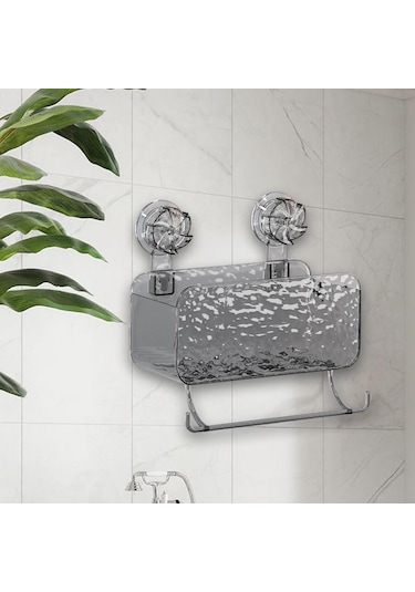 Suntek Vantuzlu Duş Organizatörü Mutfaklar Banyolar Için Gri