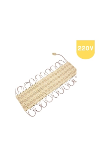 220 Volt 2 Watt 3 Lensli Günışığı 2835 Smd Led Modül Ip65 10 Adet Modül