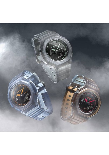 Casio Ga-2100k-2adr Quartz Silikon Mavi 20 Atm 45 Mm Erkek Kol Saati