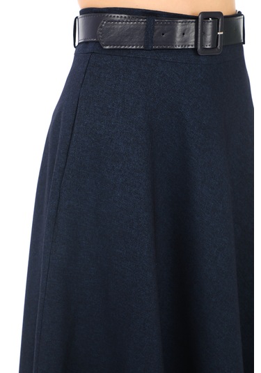 Soralline Kadın Etek Kışlık Kloş 780 Lacivert