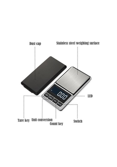 Elektronik Takı Ölçeği Gram Ölçeği 100g / 0.01 Altın Doğruluk Mini Cep Ölçekli Mutfak Ağırlık Ölçeği Doğruluk Altın