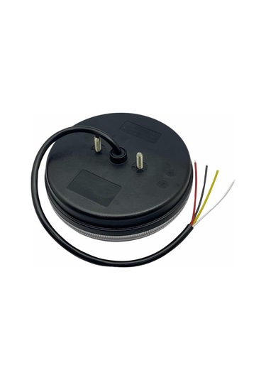 Wolfram 12v-24v Stop Lambası Yuvarlak Neon Ledli-kayar Sinyalli 3 Fonksiyonlu 140 35 Mm E9 Sol