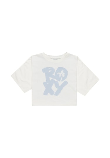 Roxy Roxy Boxy Crop Started Kız Çocuk Beyaz Tişört Wbs0 Beyaz
