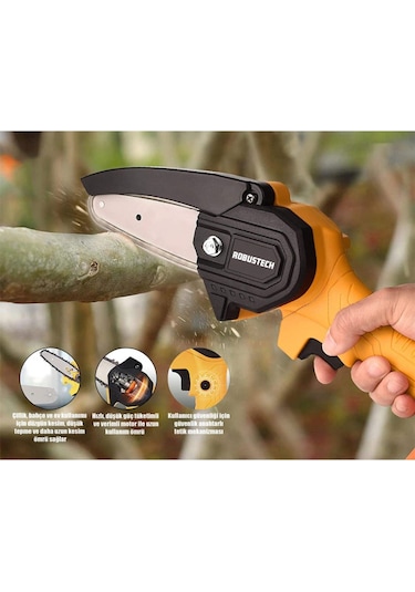 Robustech CS-100 Akülü Zincirli Ağaç Kesme