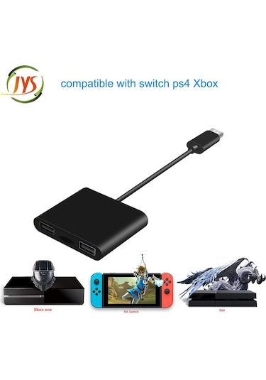 Switch/xbox One/ps4 İçin Klavye Ve Fare Adaptörü, Siyah