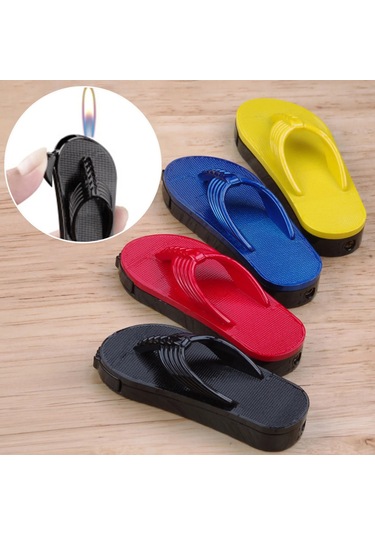 Mini Terlik Tasarımlı Alevli Çakmak Benzersiz Hediyelik Aksesua - Kırmızı